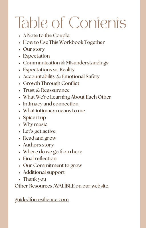 In This Together Workbook- A Resilient Connection