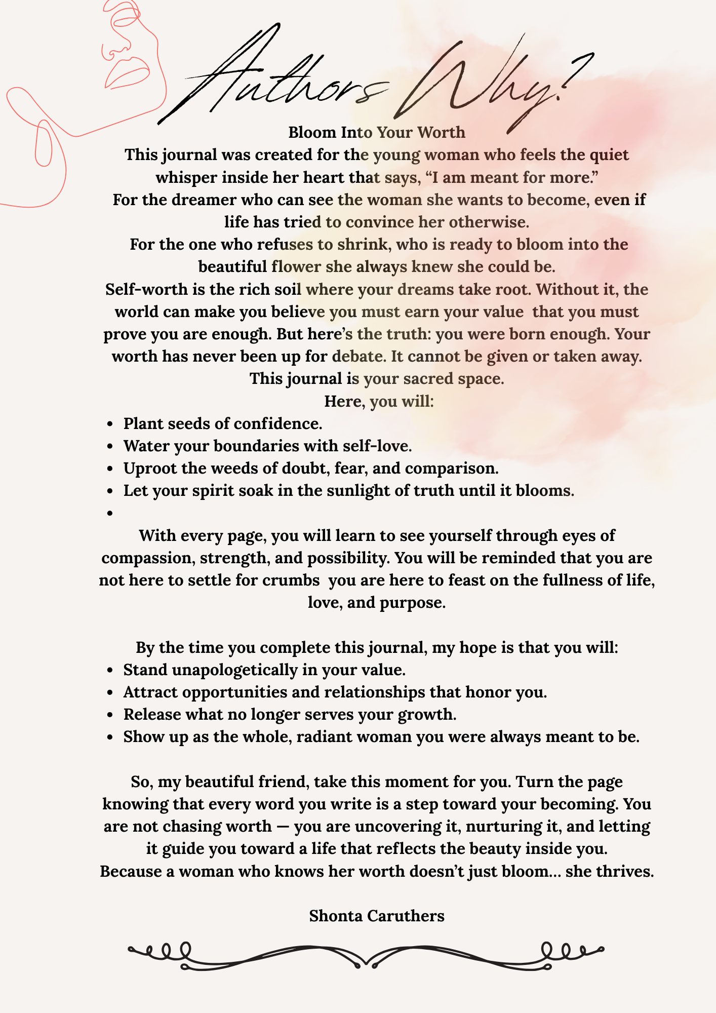 Self-Worth Journal: Know your Worth