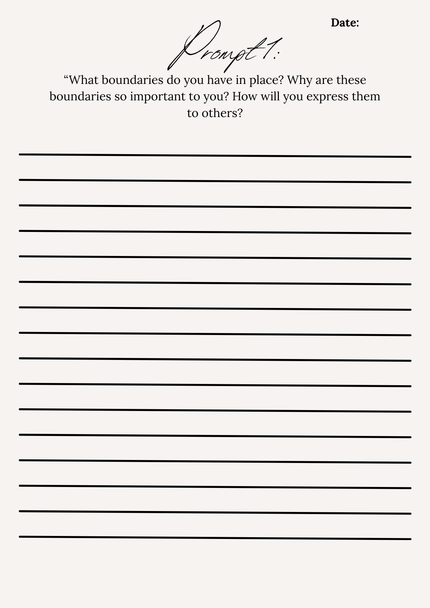 Self-Worth Journal: Know your Worth