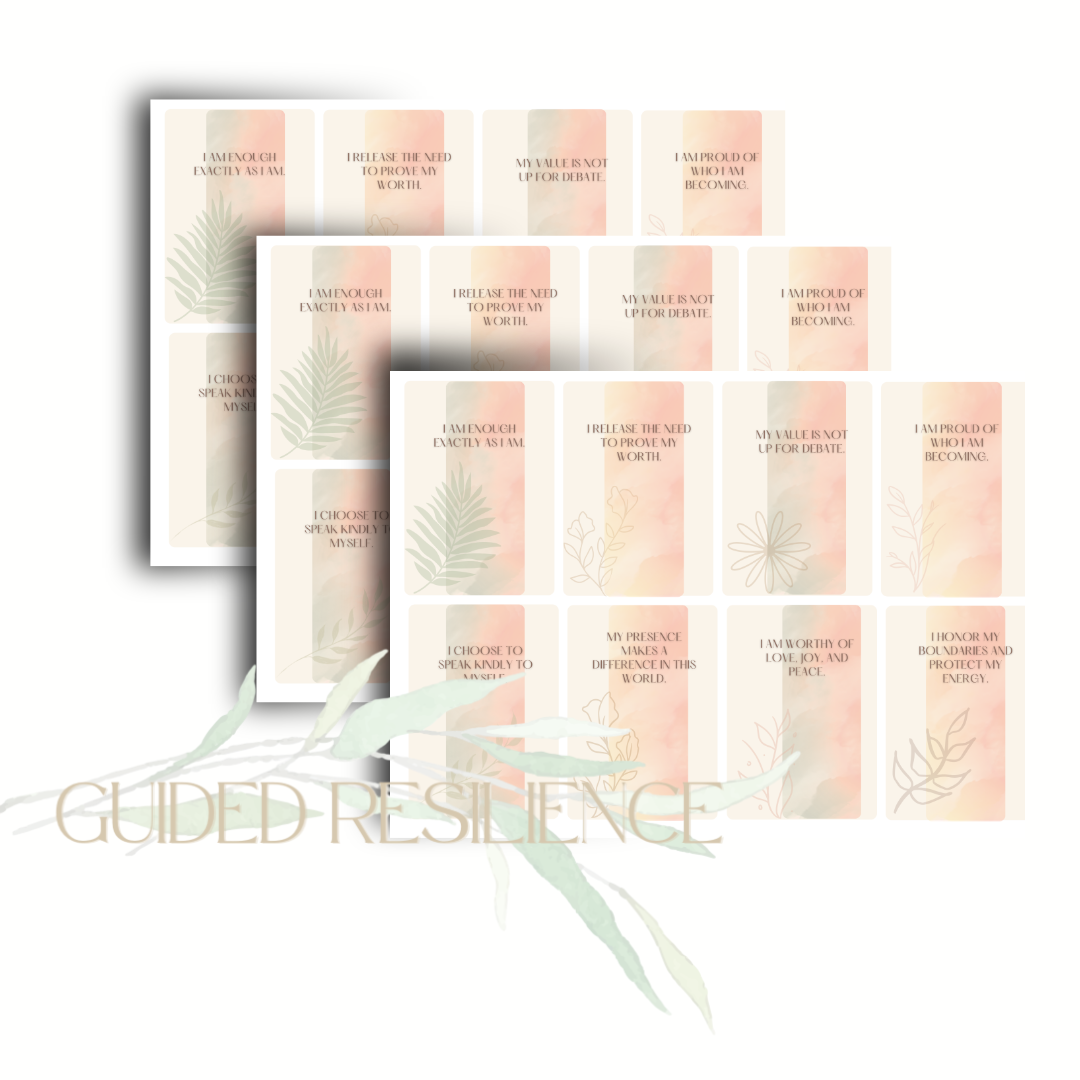 Self- Worth Affirmation Cards