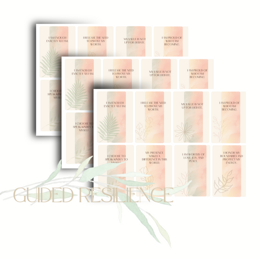 Self- Worth Affirmation Cards