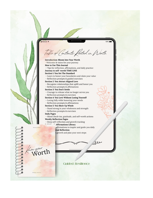 Self-Worth Journal: Know your Worth